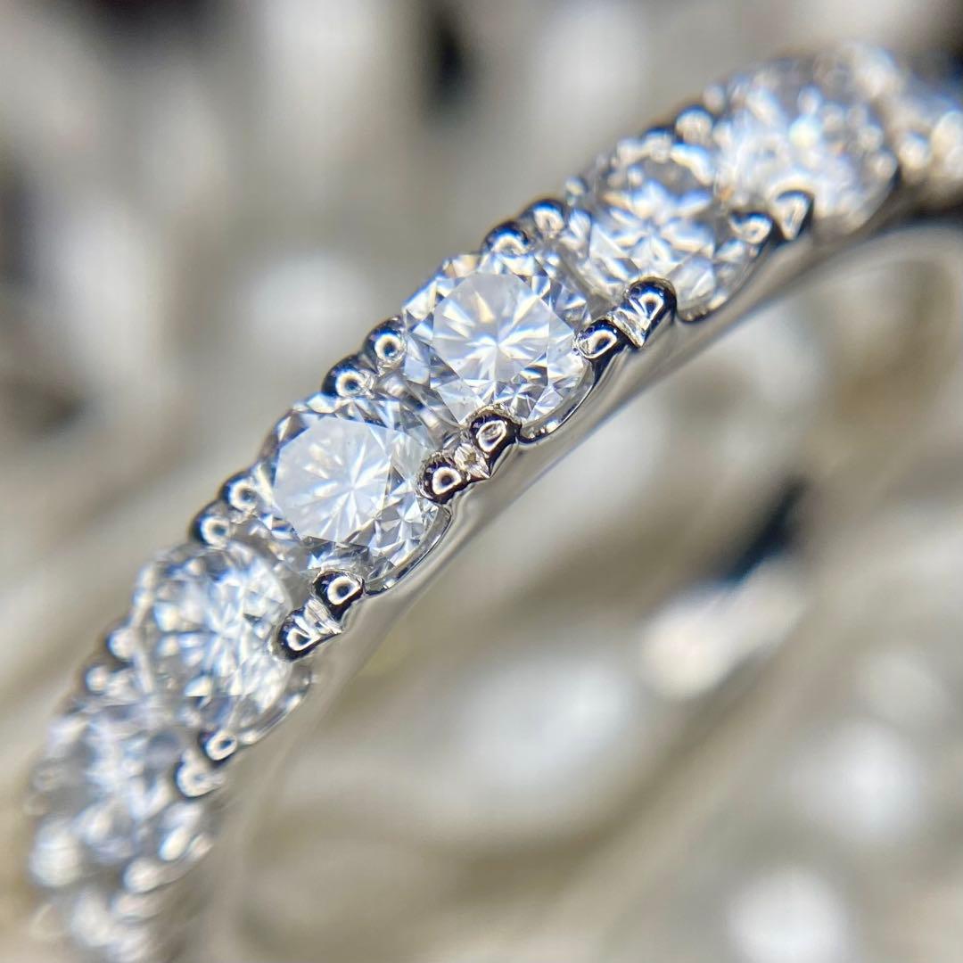 天然 ダイヤモンド エタニティ 計1.18ct PT900『差別化♡』