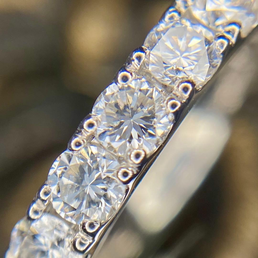 天然 ダイヤモンド エタニティ 計1.18ct PT900『差別化♡』