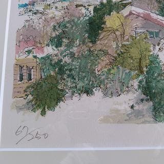 小田切 訓 リトグラフ 白い函館 - メルカリ