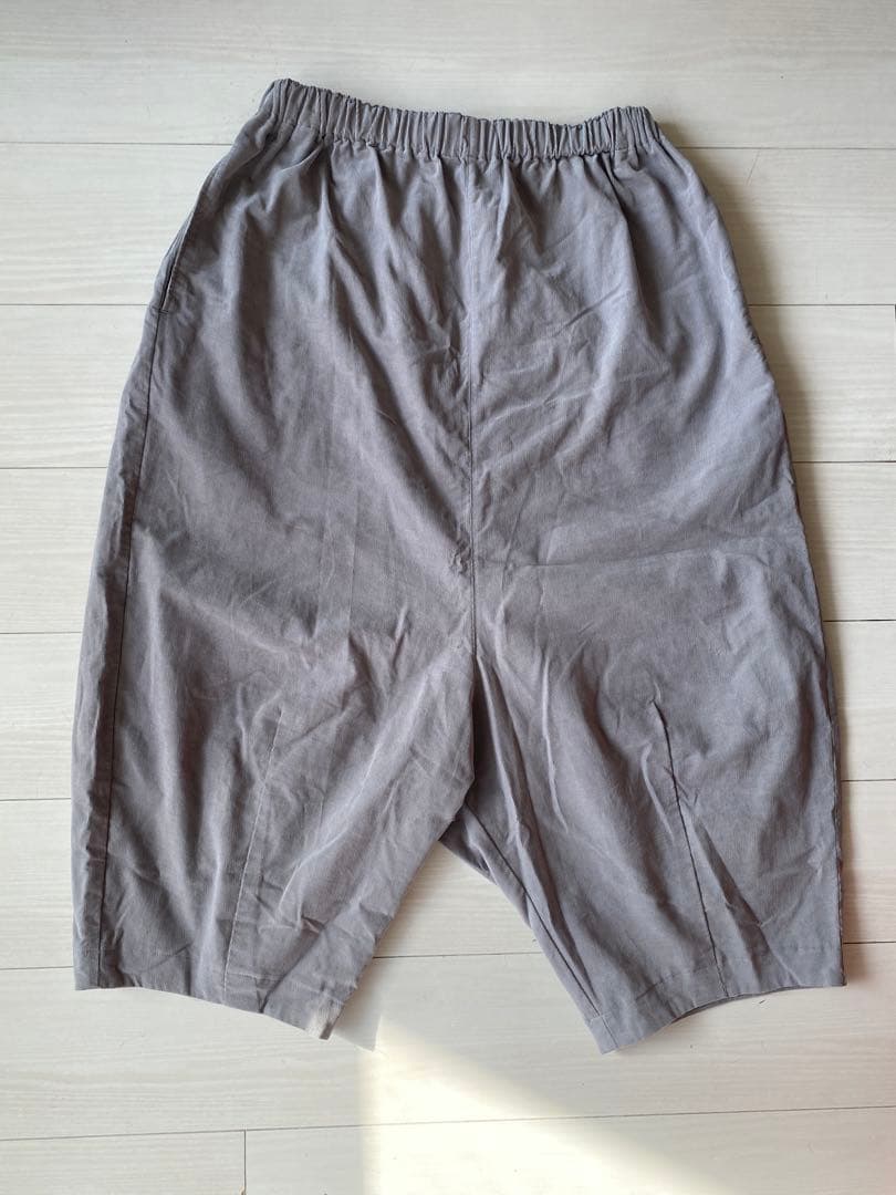 huis 遠州織物 みじんコール サルエルバルーンパンツ コーデュロイ