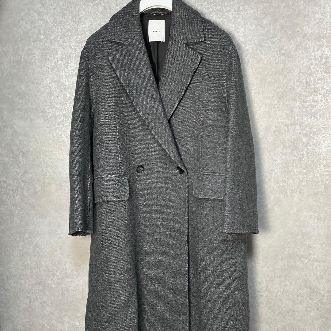 極美品✨定価12万 エブール ウールツイルリバー ダブルチェスター