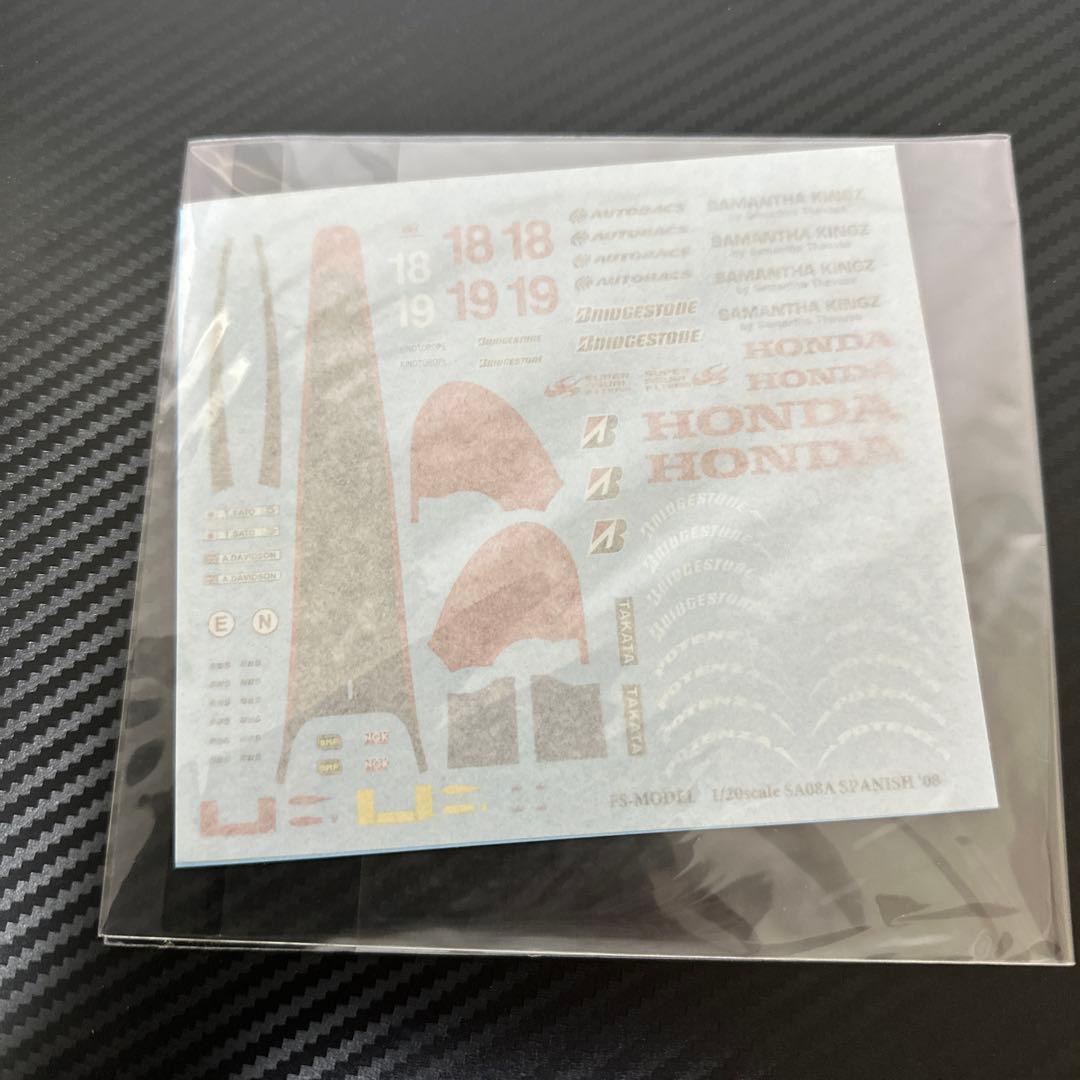 FS-MODEL 1/20 SUPER AGURI SA08 スペインGP