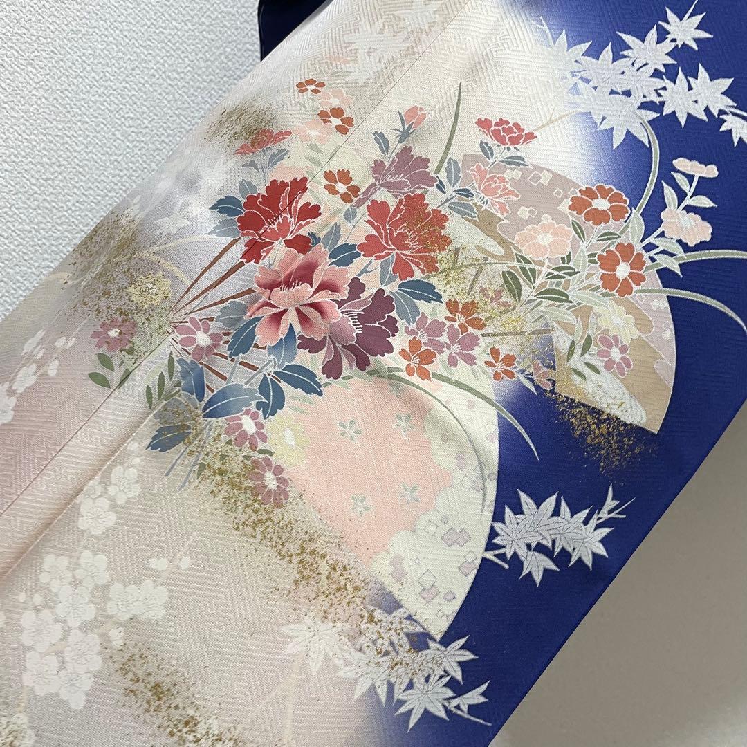 ブルー 4点 フルセット 訪問着 入学式 卒業式 入園式 春 秋 冬 - メルカリ