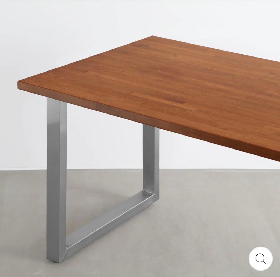 THE TABLE / ラバーウッド ブラウン × Stainless