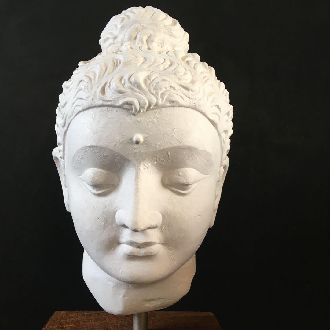 △600671△パキスタン・カラチ国立博物館所蔵[仏頭部]ヘッドオブザ