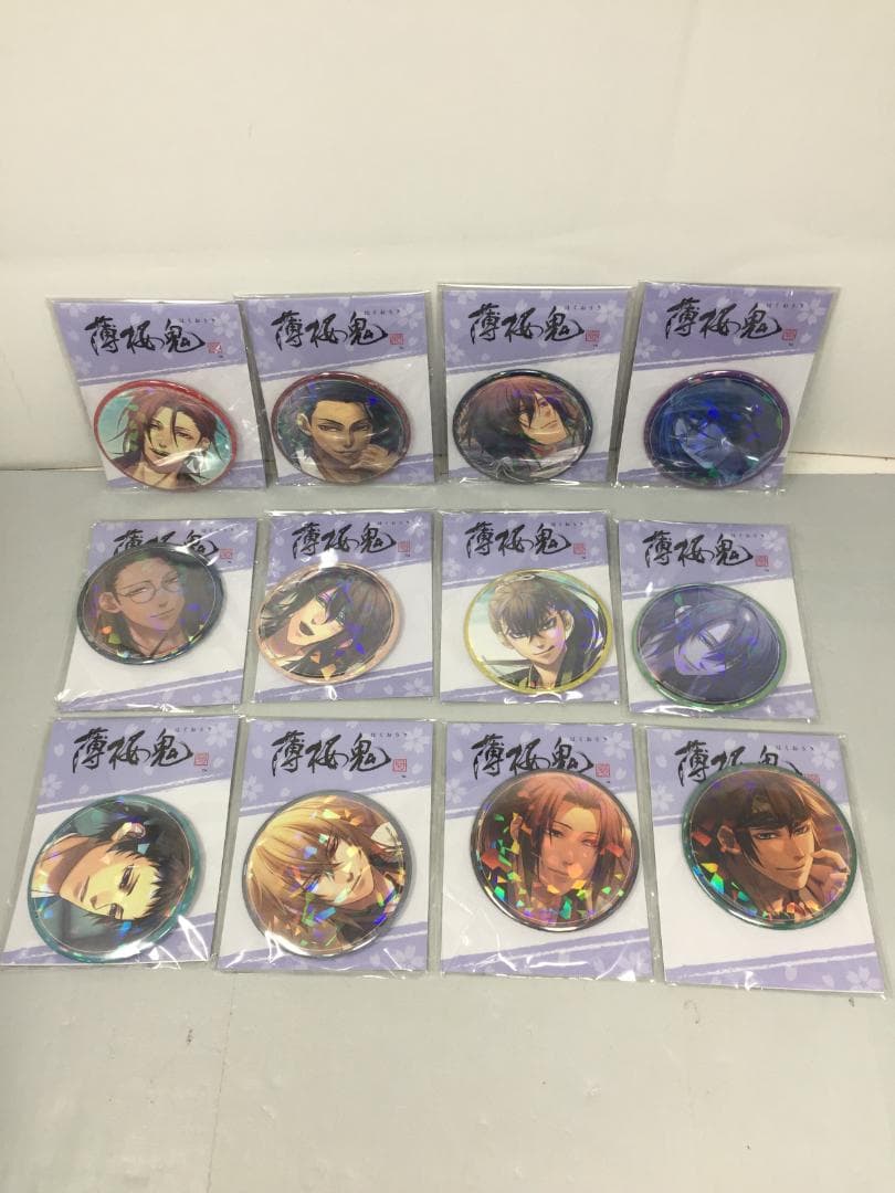 薄桜鬼 真改 ホログラム 缶バッジ 全13種 GIGO限定 沖田 齋藤 他