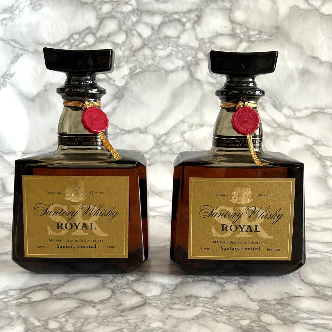 サントリー ウイスキー ローヤル SR 720ml 2本セット 古酒 未開栓品