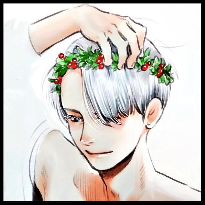 ユーリ!!! on ICE]・ヴィクトル☆カラー複製原画/久保ミツロウ展 限定