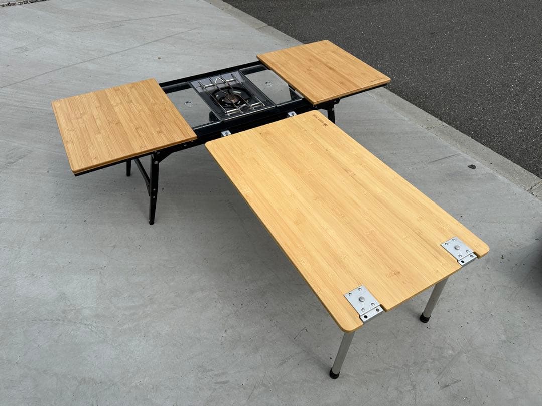 美品】snow peak スノーピーク マルチファンクションテーブル竹