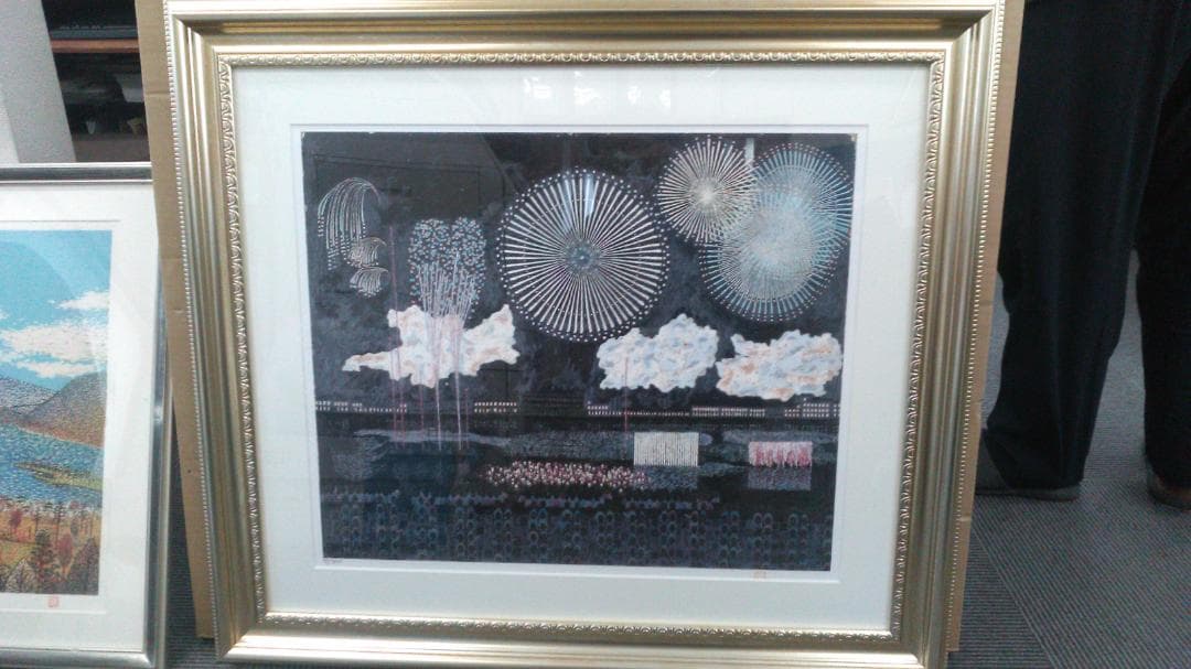 両国の花火　山下清