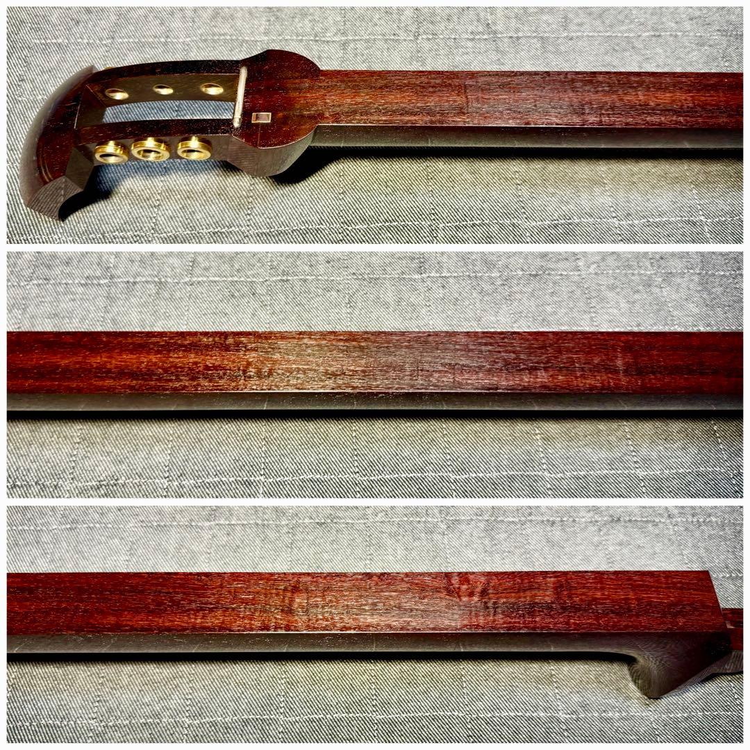 【極上玉杢】最高級 津軽三味線 金細 子持綾杉胴 超美品 トチ巻太棹 瘤杢 縮杢