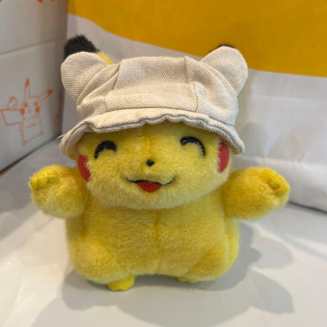 激レア 初期 TOMY ぬいぐるみ バンザイピカチュウ にこにこ