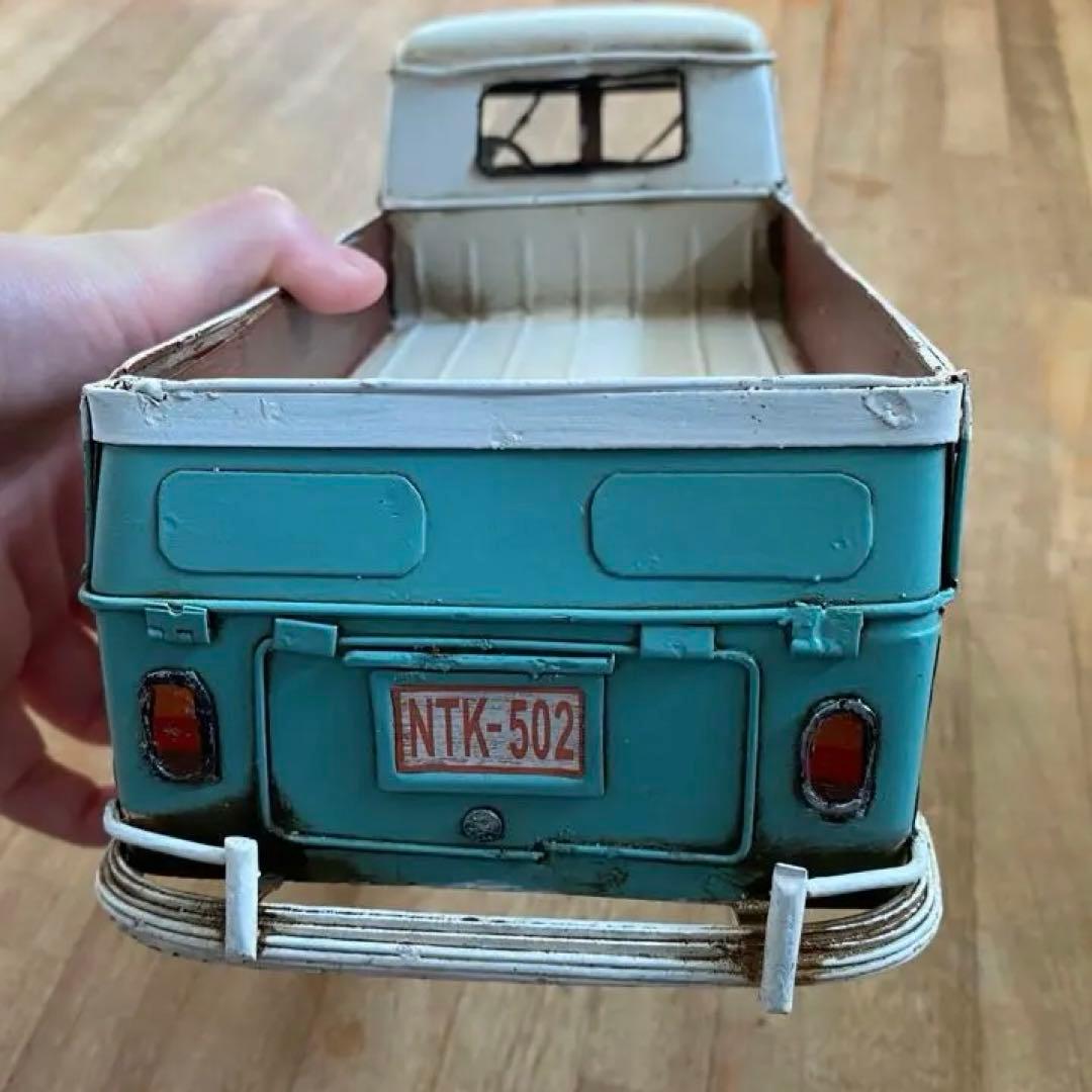 ワーゲンバス風 ブリキ製 ミニカー インテリア雑貨　①