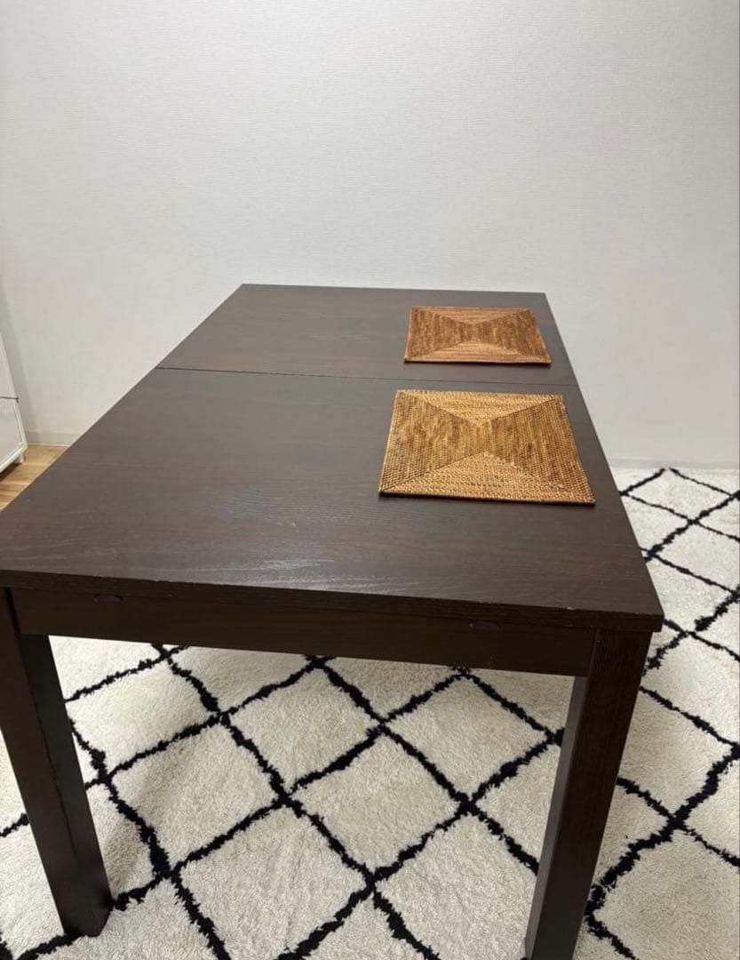 ®️【送料込み】IKEA イケア 伸長式ダイニングテーブル BJURSTA