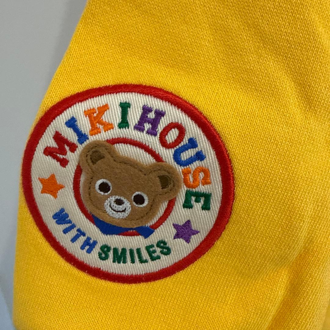 【美品】ミキハウス　トレーナー　恐竜　100 イエロー黄　子供　プッチー