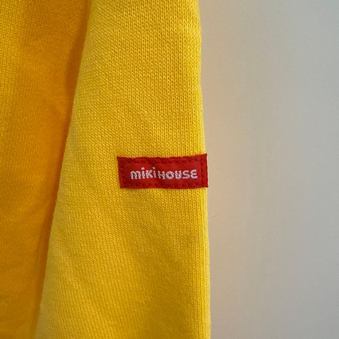 【美品】ミキハウス　トレーナー　恐竜　100 イエロー黄　子供　プッチー