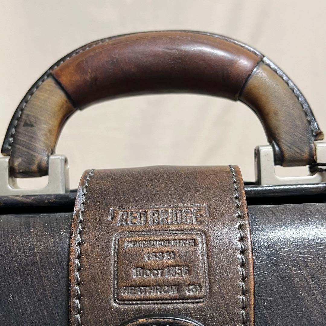 レッドブリッジ ダレスバッグ ビジネス ドクター　ショルダー　鍵　2way 茶