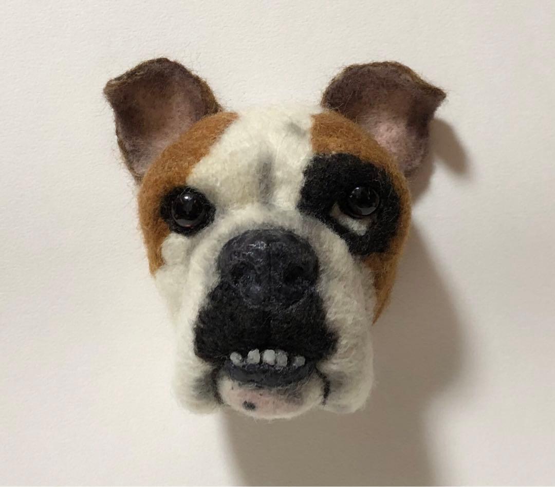 羊毛フェルト オーダー EブルFブルブリー 顔半立体