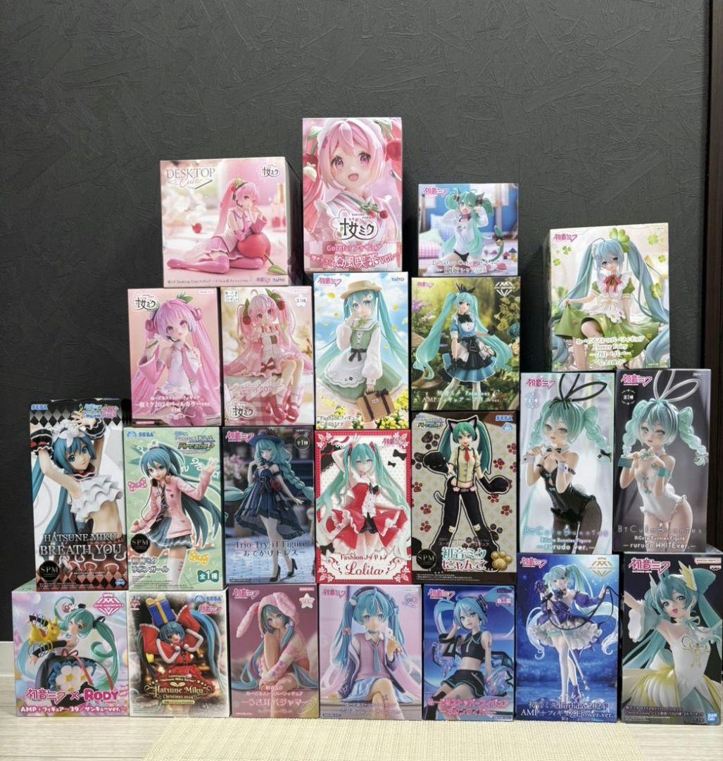 初音ミク プライズフィギュアまとめ売り22体