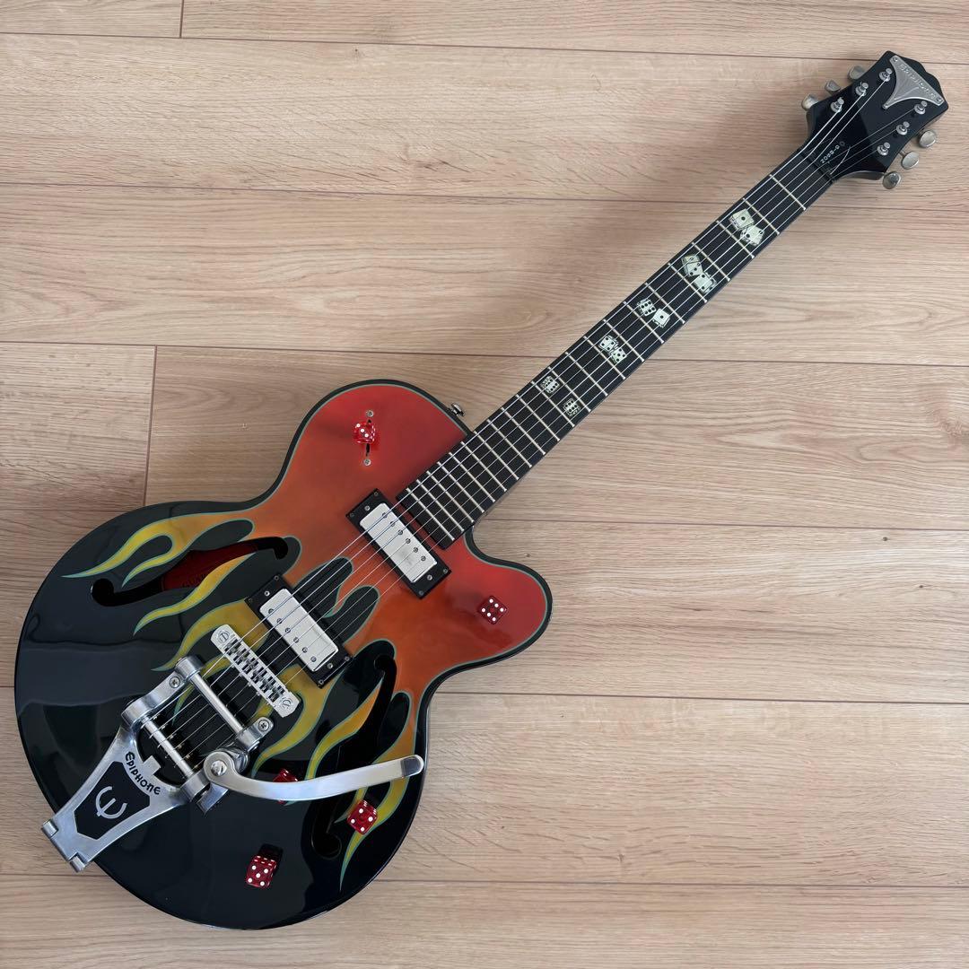 Epiphone Flamekat Ebony Flame Graphic - メルカリ