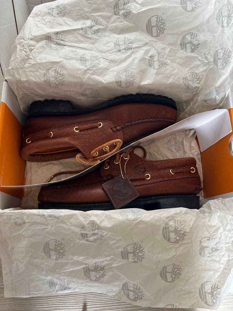 Timberland UA別注 3eye Lug Boat shoe