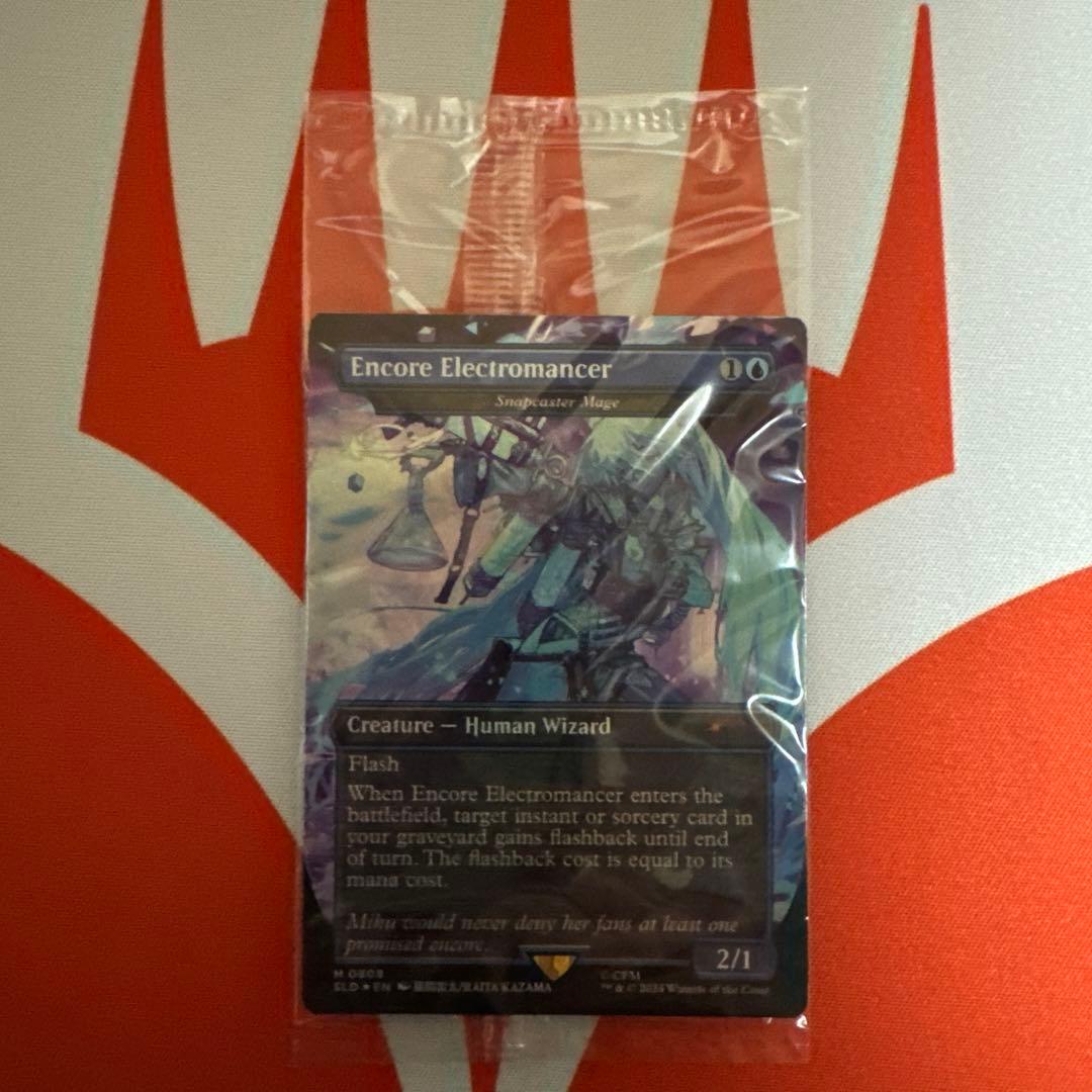 MTG SLR 初音ミク アンコールの電術師 瞬唱の魔道士 ノンfoil