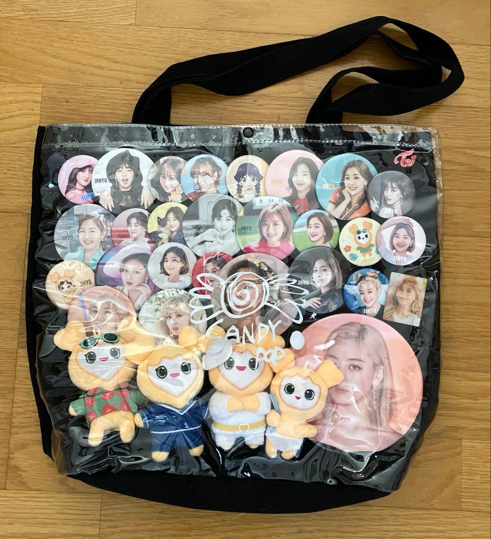 TWICE candy pop トートバッグジヒョ缶バッジ痛バ TWICE Candy Pop