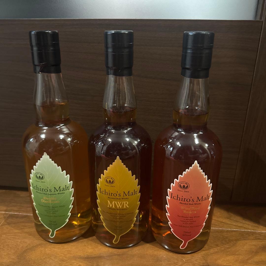 イチローズモルト リーフ 3本 ミズナラ ダブルディステリラリーズ