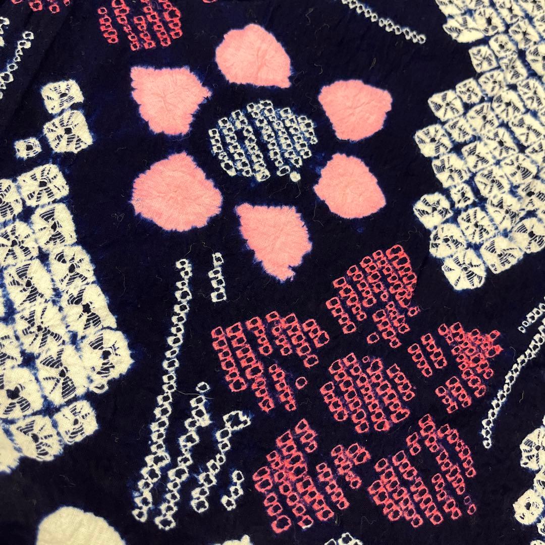 114 絞り浴衣 着物 リメイク用