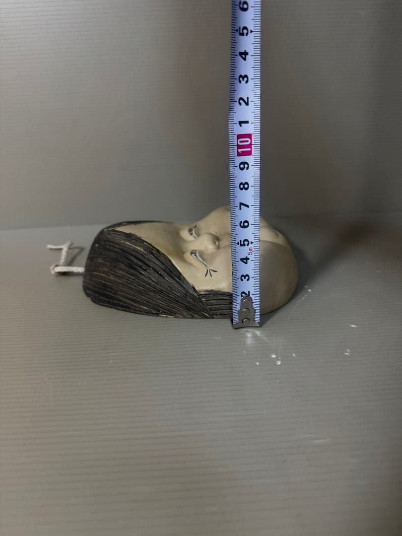 2499 骨董 裏春画 置物 彫刻 おたふく 裏絵 縁起物 お多福 お面　2客