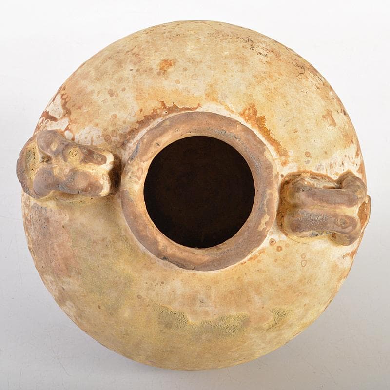 新品未使用 九谷焼 八幡釜 宝船 七福神 置物 縁起物 高さ46㎝ BK107