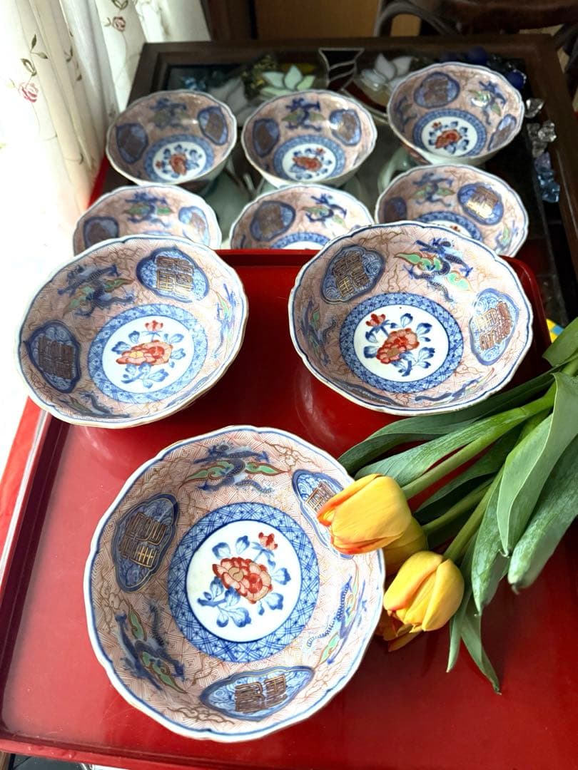 M様へ感謝お嫁入り‼️強運献上手大聖寺伊万里錦手Dragon