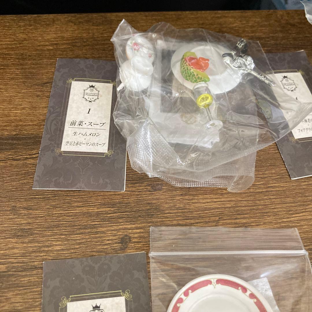 リーメントぷちサンプル三つ星レストランセット1.2.4.5.7.8の6種類