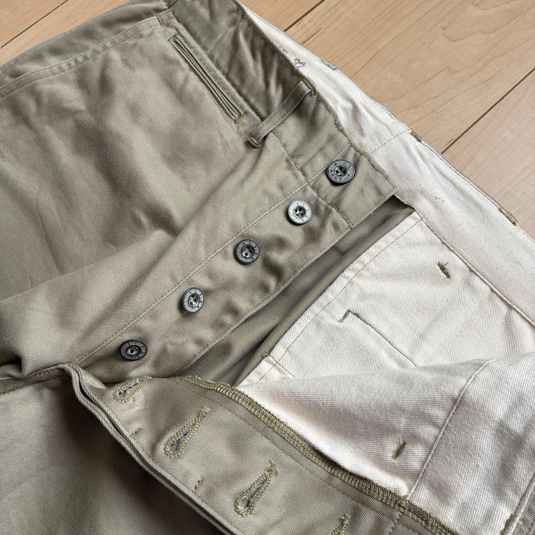 2点おまとめ Pt.Alfred コットン チノ ノータック スラックス M