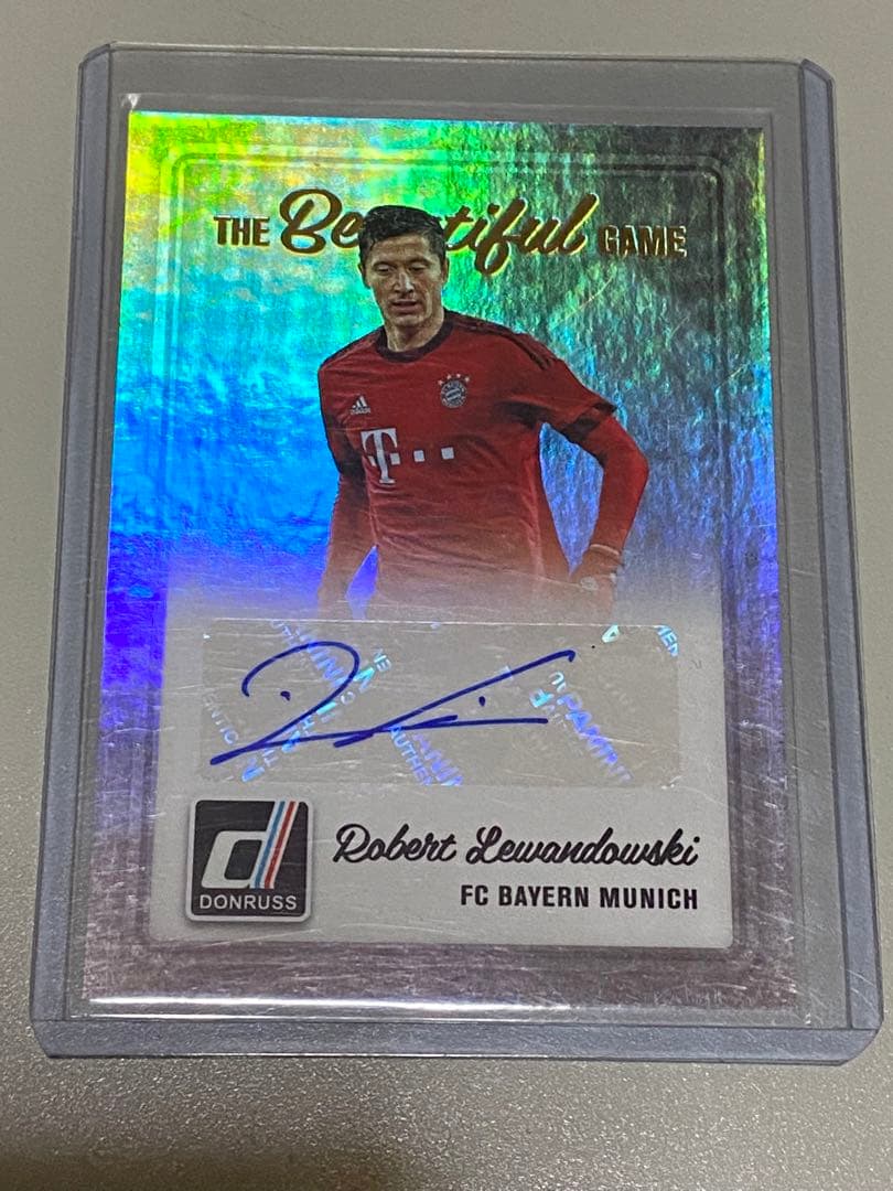 直筆サイン入り写真 ロベルト・レヴァンドフスキ FCバイエルン SA鑑定