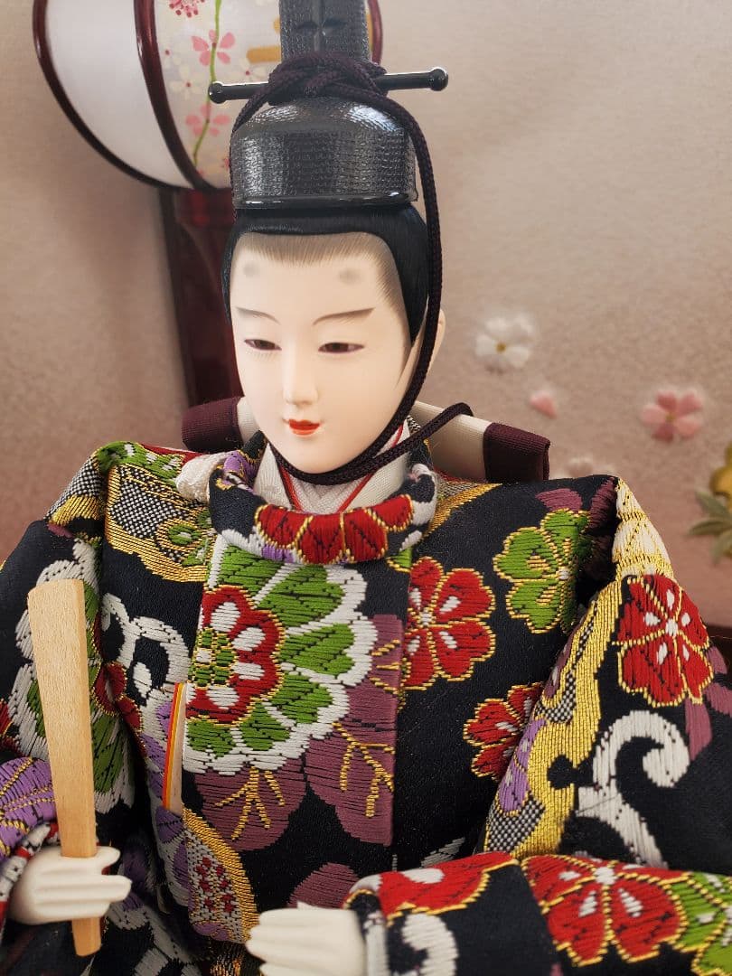極美品　おひなさま　親王飾り　雛人形　極上仕立て　平安福祥　久月作