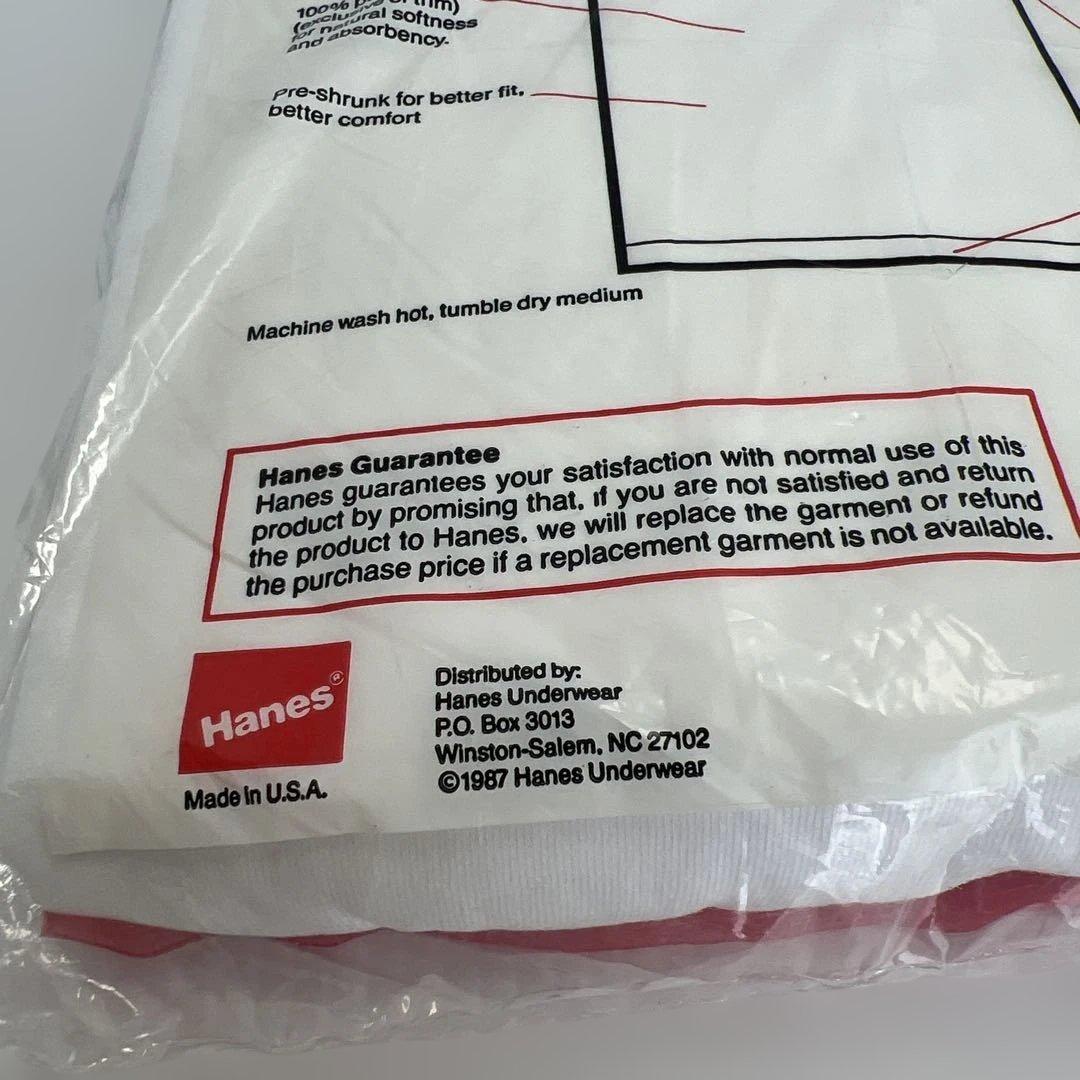 h*a様 631.Hanes☆パックTシャツ☆赤ラベル☆1987年☆未開封品 - メルカリ