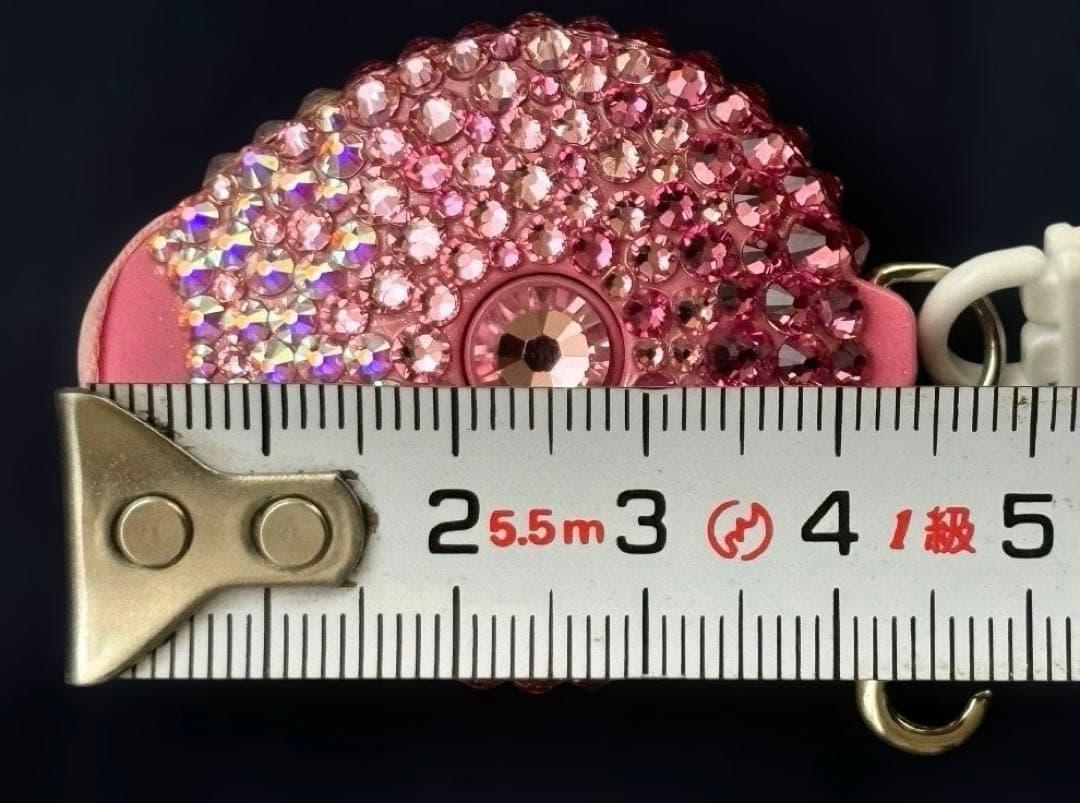 【新品未使用】デコプティデコPUTTIプティ リール式ストラップ　スワロフスキー