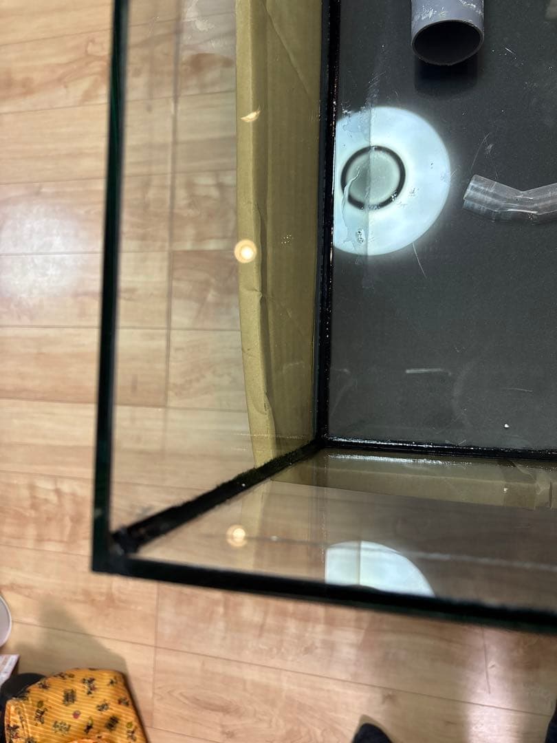 専用900×300×300オーバーフローセット(水槽)ブラックシリコン