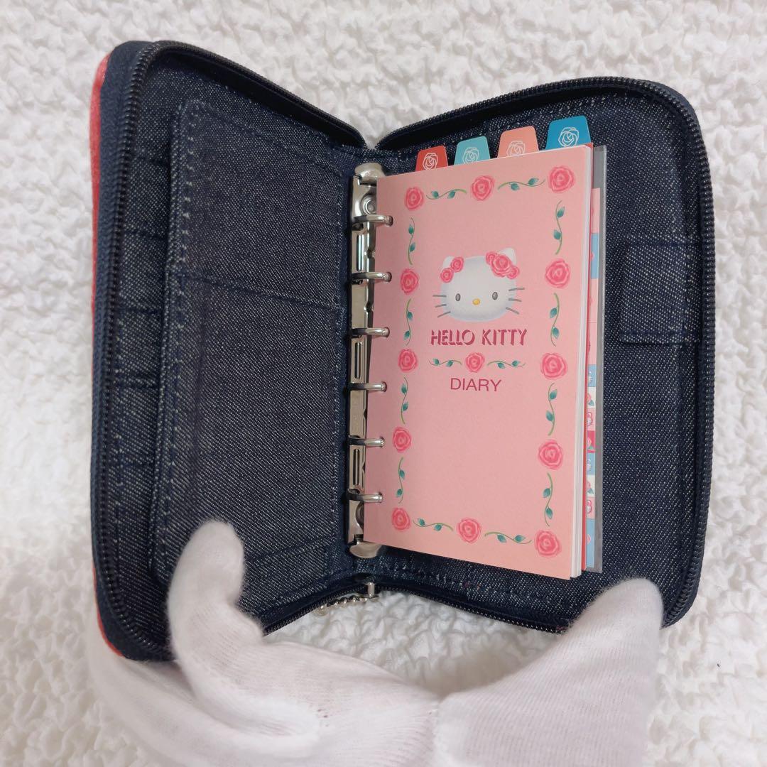 希少　ハローキティ　キティちゃん　サンリオ　デニム　手帳　ケース　ポーチ　未使用