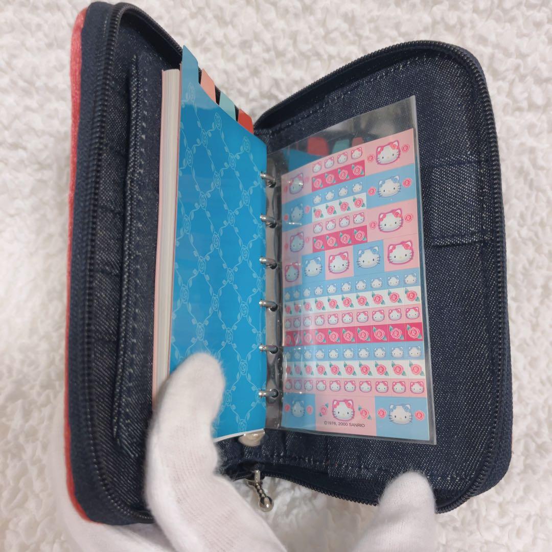 希少　ハローキティ　キティちゃん　サンリオ　デニム　手帳　ケース　ポーチ　未使用