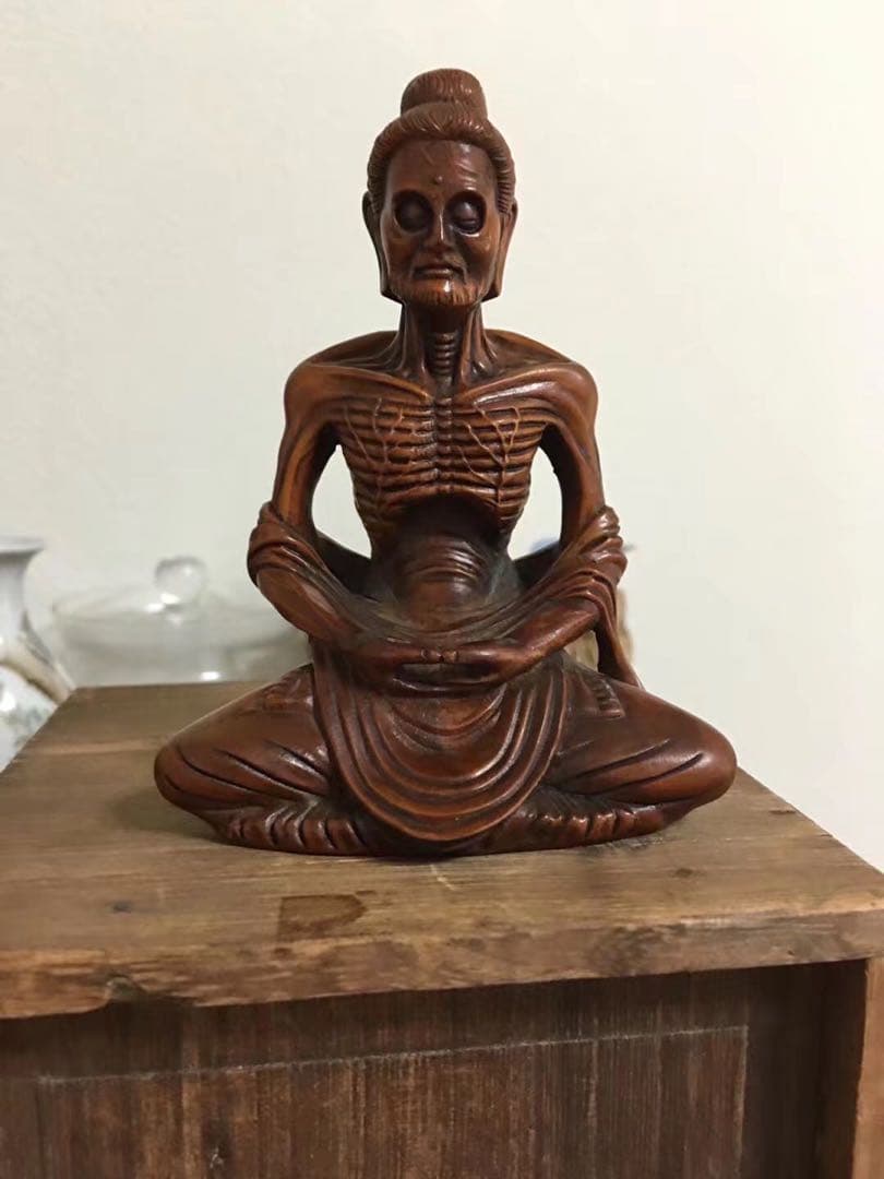 黄杨木 清代 苦行僧 唐物 - メルカリ