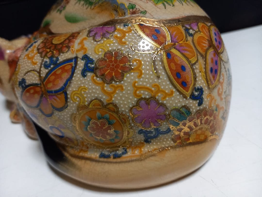 薩摩焼 眠り猫 浮世絵 美人画 古美色 大き目 サイズ 美品 - メルカリ