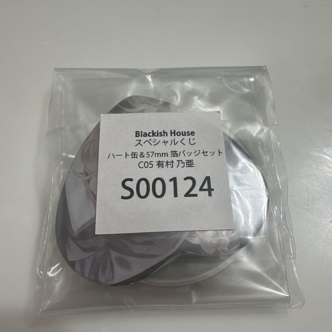 Blackish House ブラハ スペシャルくじ 缶バッジ 有村乃亜