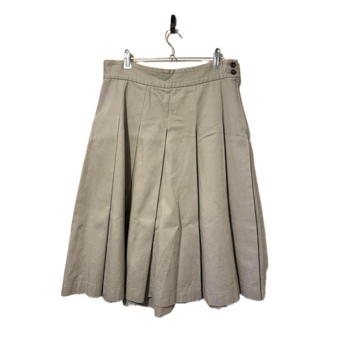 Comme des Garçons プリーツスカート ベージュ 膝丈 ロング