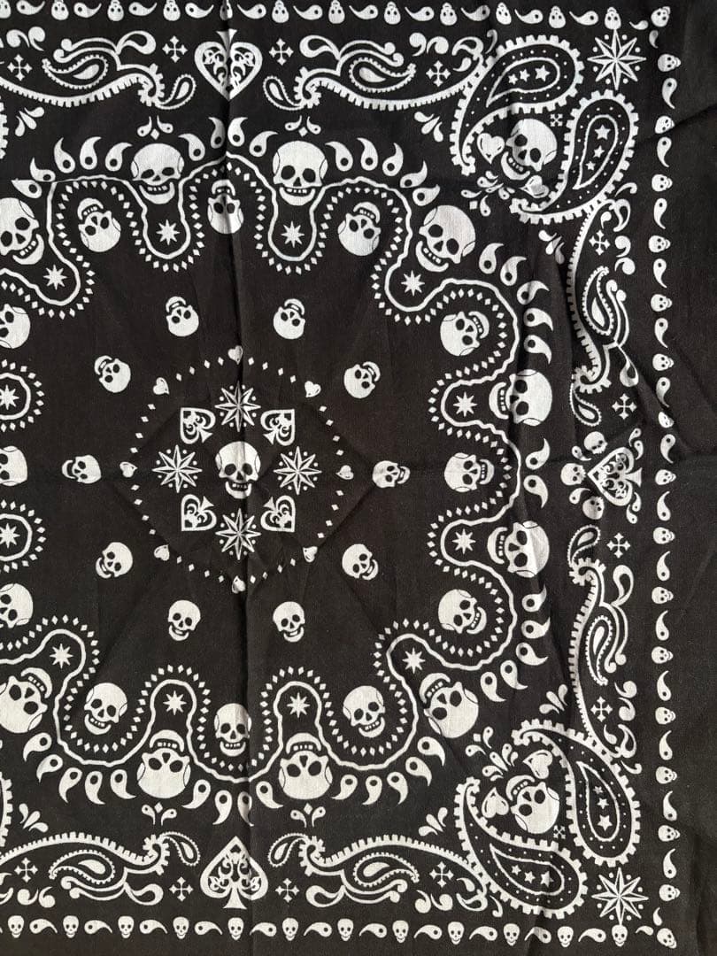 ジョニーデップ　愛用　スカル　バンダナ　 Johnny Depp