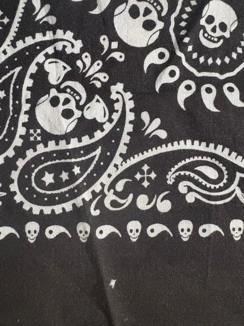 ジョニーデップ　愛用　スカル　バンダナ　 Johnny Depp