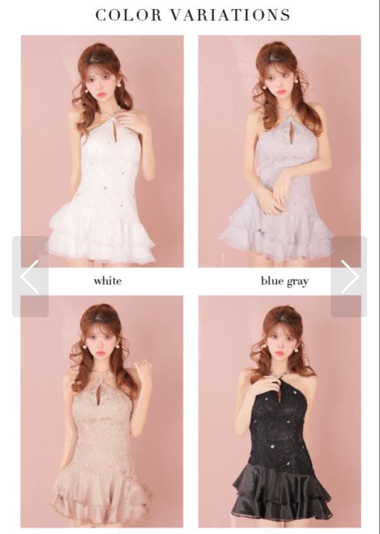 Sugar 【ROBE de FLEURS】ブラックドレス XSサイズ