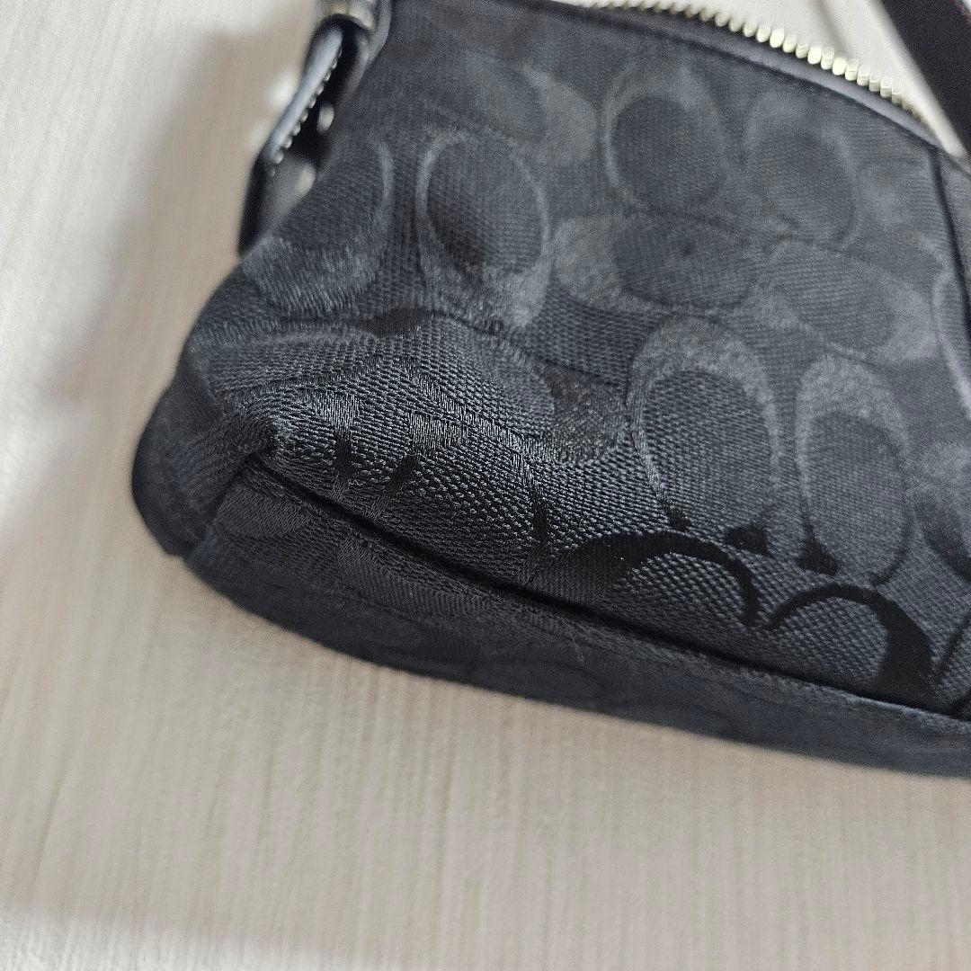 COACH コーチ アクセサリーポーチ ワンショルダーバッグ ブラック