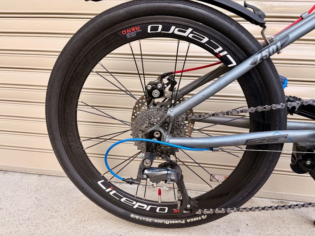 ミニベロ Eizer Z501カスタム ミニベロロード ブルーグレー 中古